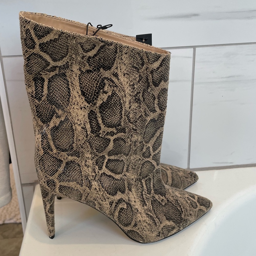 New Express Snake Print Boots
